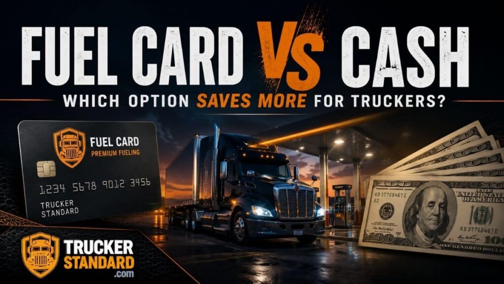 Fuel card vs cash comparison for truckers