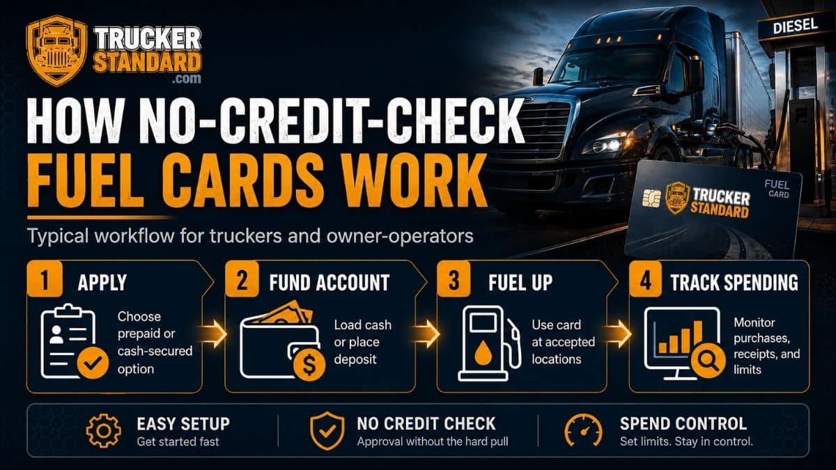 How no-credit-check fuel cards work for truckers