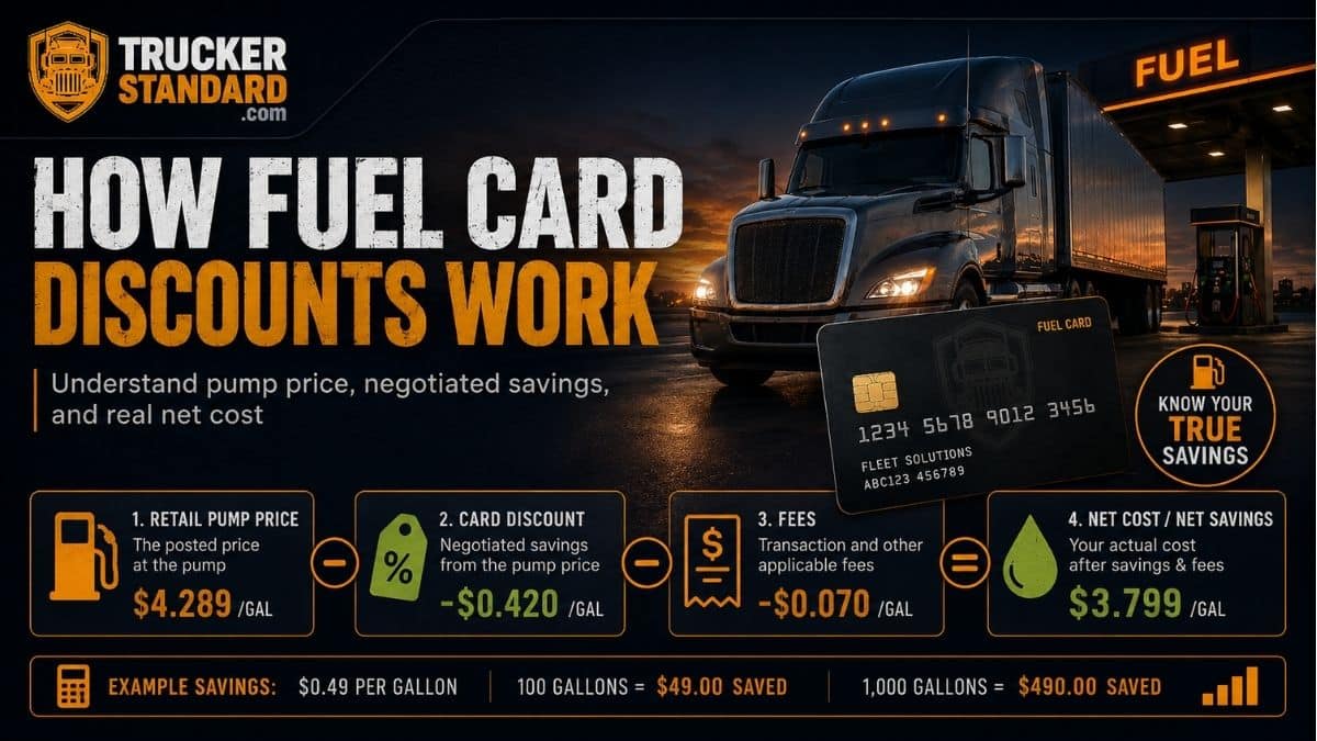How fuel card discounts work for trucking companies