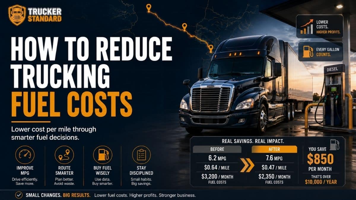 How to save money on fuel for truckers by reducing trucking fuel costs